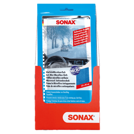 Sonax - Klarsicht Microfasertuch, Antibeschlag, 40 × 25 cm - detailingshop.ch